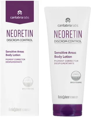 Cantabria Labs Neoretin Discrom Control Sensitive Areas Body Lotion бальзам для чувствительных зон тела 100 мл, против пигментации в подмышках, на локтях и коленях