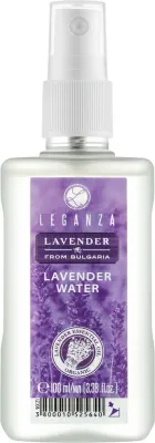 Лавандовая вода для лица Leganza Lavender Water тонизирующая, органическая болгарская лаванда, 100 мл