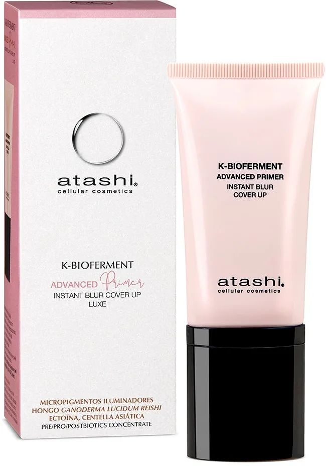 База под макияж Atashi K-Bioferment Advanced Primer Instant Blur Cover Up выравнивающая, 50 мл, оттенок Lite