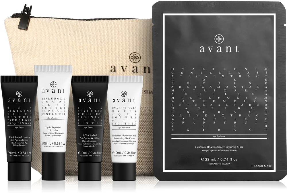 Набор для лица Avant Anti-Ageing Starter сыворотка и средства с гиалуроновой кислотой для зрелой кожи 6 предметов
