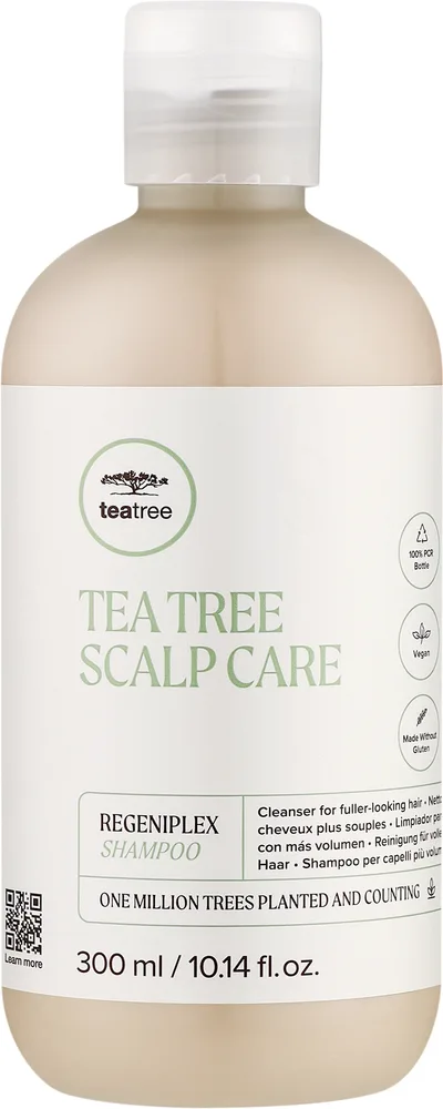 Шампунь для увеличения густоты волос Paul Mitchell Tea Tree Scalp Care Regeniplex, защищает цвет, 300 мл