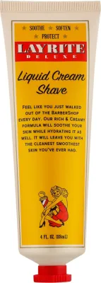 Крем для бритья Layrite Deluxe Liquid Cream Shave жидкий, не требует кисти, 118 мл
