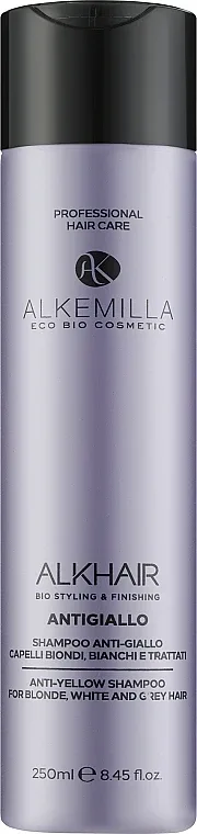 Alkemilla Eco Bio Cosmetic Alkemilla Eco Bio Cosmetic Anti-Yellowing Shampoo - Шампунь Alkemilla против желтизны волос с ванилью, смородиной и крапивой, 250 мл