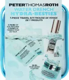 Peter Thomas Roth Water Drench набор Hydra-Besties: увлажняющий крем для лица 20 мл, гидрогелевые патчи под глаза 10 шт., сыворотка с гиалуроновой кислотой 15 мл, косметичка — фото 1