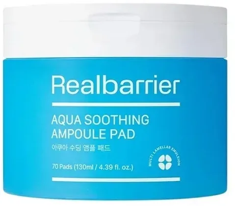 Патчи тонизирующие для лица Real Barrier Aqua Soothing с гиалуроновой кислотой и керамидами, 70 шт