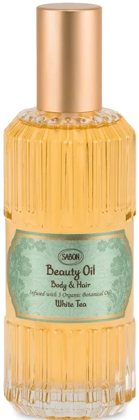 Ароматизированное масло для тела Sabon White Tea с макадамией и арганой