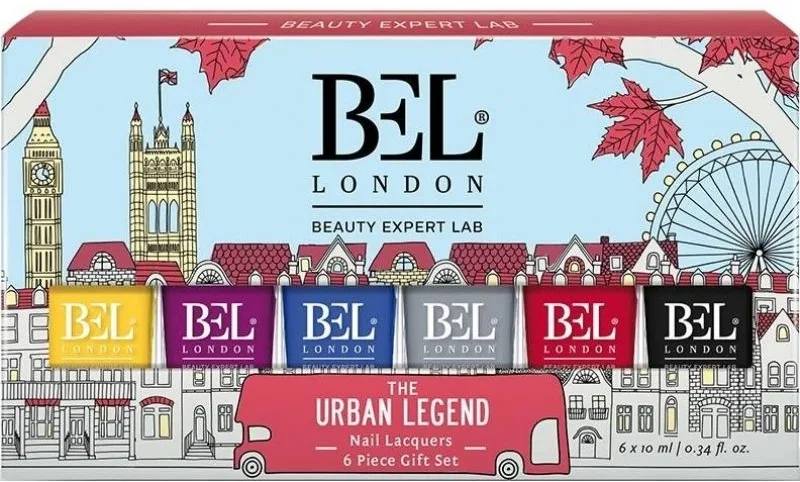 Набор лаков для ногтей Bel London Urban Legend Nail Lacquers Kit, 6 оттенков, 6 шт. по 10 мл