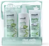 Набор Agrado Ritual Purify мицеллярная вода 400 мл очищающий гель 250 мл и отшелушивающий гель 100 мл — фото 1