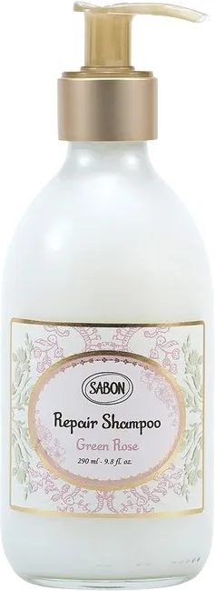 Шампунь для волос Sabon Green Rose Repair Shampoo восстанавливающий, для повреждённых волос, 290 мл