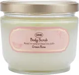 Sabon Sabon Green Rose Body Scrub - Скраб для тела Green Rose с солью Мёртвого моря, зелёная роза, 320 г — фото 1