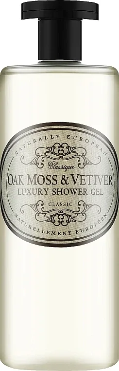 Гель для душа Naturally European Oak Moss & Vetiver с маслом ши и авокадо, 500 мл