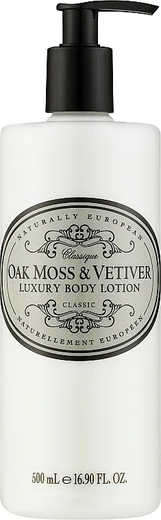Naturally European Body Lotion Oak Moss & Vetiver — бальзам для тела с мхом дуба и ветивером, 500 мл