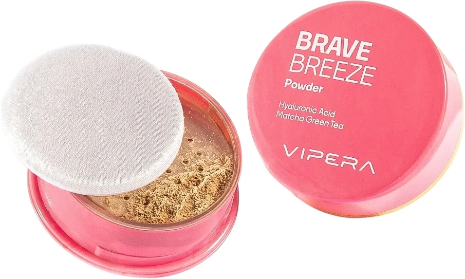Рассыпчатая матирующая пудра Vipera Brave Breeze Loose Powder с матча, 10 г, оттенок 02 - Medium
