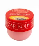 Tropical Fruits Tropical Fruits Strawberry And Papaya Body Scrub - Сахарный скраб для тела Strawberry And Papaya, клубника и папайя, 310 г — фото 1
