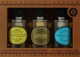 Набор жидкого мыла для рук Naturally European Mini Hand Wash Collection, три аромата, 3 x 130 мл — фото 1
