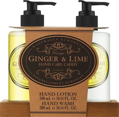 Набор Naturally European Ginger & Lime жидкое мыло для рук 300 мл и лосьон для рук 300 мл