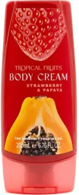 Крем для тела Tropical Fruits Клубника и папайя увлажняющий 200 мл