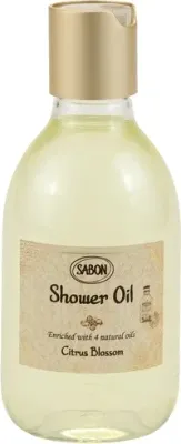 Sabon Citrus Blossom Shower Oil масло для душа 300 мл, с маслами авокадо, оливы, жожоба и зародышей пшеницы, аромат мандарина, нероли и ванили