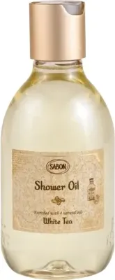 Sabon White Tea масло для душа Белый чай 300 мл, Shower Oil, с маслами авокадо, оливы и жожоба