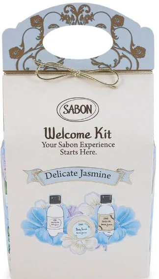Набор для тела Sabon Delicate Jasmine масло для душа молочко для тела и скраб с ароматом жасмина 100+50+60 мл