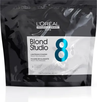 Пудра для осветления волос L'Oreal Professionnel Blond Studio 8 Lightening Powder Multi-Techniques, до 8 уровней, 500 г