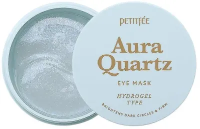 Petitfee & Koelf Petitfee Aura Quartz Eye Mask Hydrogel Type - Гидрогелевые патчи под глаза Petitfee Aura Quartz Eye Mask Hydrogel Type с экстрактом жемчуга, 60 шт