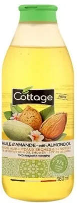 Cottage Almond Oil гель-масло для душа питательное Миндаль 560 мл, с миндальным маслом, для ванны и душа