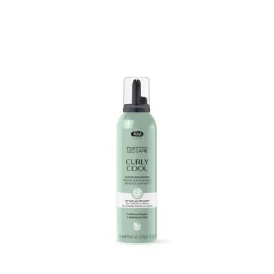 Пенка для вьющихся и волнистых волос Lisap Top Care Curly Cool Elasticizing Mousse, для эластичности локонов, 250 мл