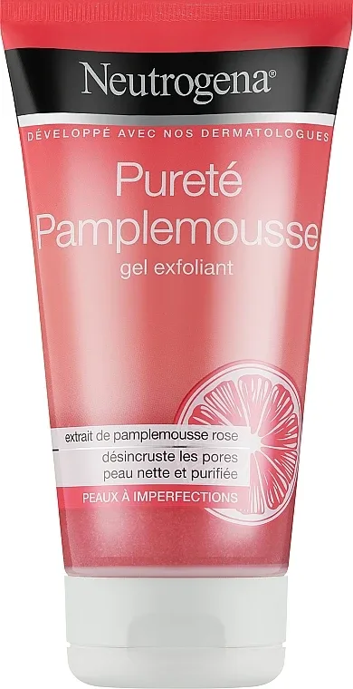 Гель-скраб для лица Neutrogena Purete Pamplemousse Gel Exfoliant отшелушивающий, с грейпфрутом, 150 мл