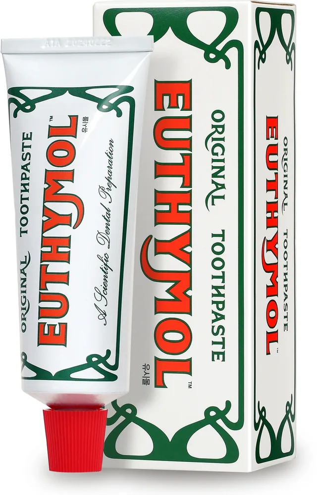 Зубная паста Euthymol Original Toothpaste, розовая, с эвкалиптом и ментолом, 75 мл