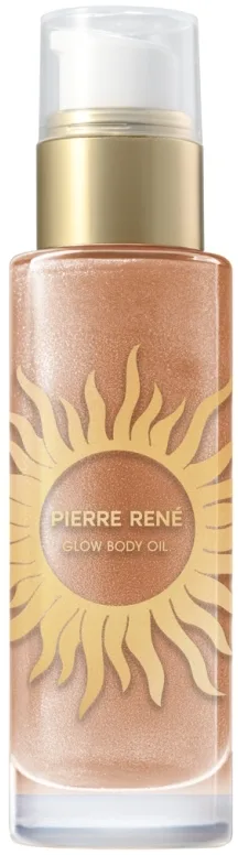 Масло для тела Pierre Rene Glow сияющее с мерцающими частицами, оттенок White Gold