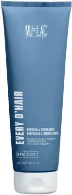 Шампунь для волос Mulac D’Hair Rinfresca + Riequilibra Shampoo восстанавливающий, для частого применения, 250 мл