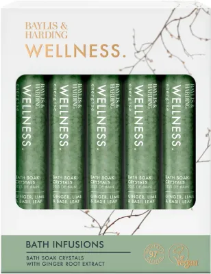 Набор кристаллов для ванны Baylis & Harding Wellness 5 шт по 65 г
