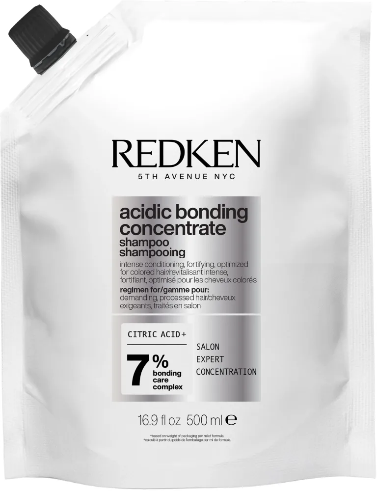Шампунь для химически повреждённых волос Redken Acidic Bonding Concentrate Shampoo интенсивный уход, сменный блок