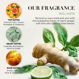 Набор Baylis & Harding Wellness гель для ванны и душа 300 мл крем для душа 300 мл лосьон 130 мл крем для рук 130 мл и косметичка — фото 5