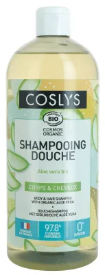 Шампунь для волос и тела Coslys Body + Care Shampoo With Organic Aloe Vera, с алоэ, 1000 мл