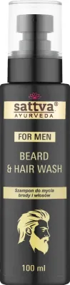 Шампунь Sattva For Men для бороды и волос с розмарином, нимом и мятой, 100 мл