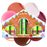 NYX Professional Makeup Zestaw do makijażu ust, 7 produktów - Набор для губ NYX Holiday Fat Oil три масла-блеска и четыре бальзама с увлажнением 7 предметов — фото 4