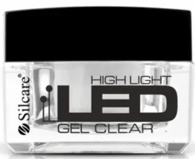 Строительный гель для ногтей Silcare High Light LED Builder Gel Clear, однофазный, прозрачный