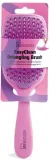 Щётка для расчёсывания волос IDC Institute EasyClean Detangling Brush фиолетовая, со съёмной задней панелью, 1 шт — фото 1