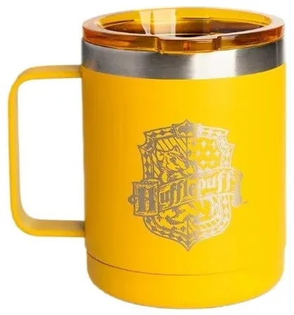 Термокружка SmartShake Bohtal Harry Potter Hufflepuff с двойной вакуумной изоляцией, с крышкой для питья, 350 мл