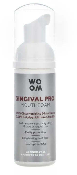 Пенка для полости рта Woom Ginguval Pro Mouthfoam для дёсен, для поездок, 50 мл