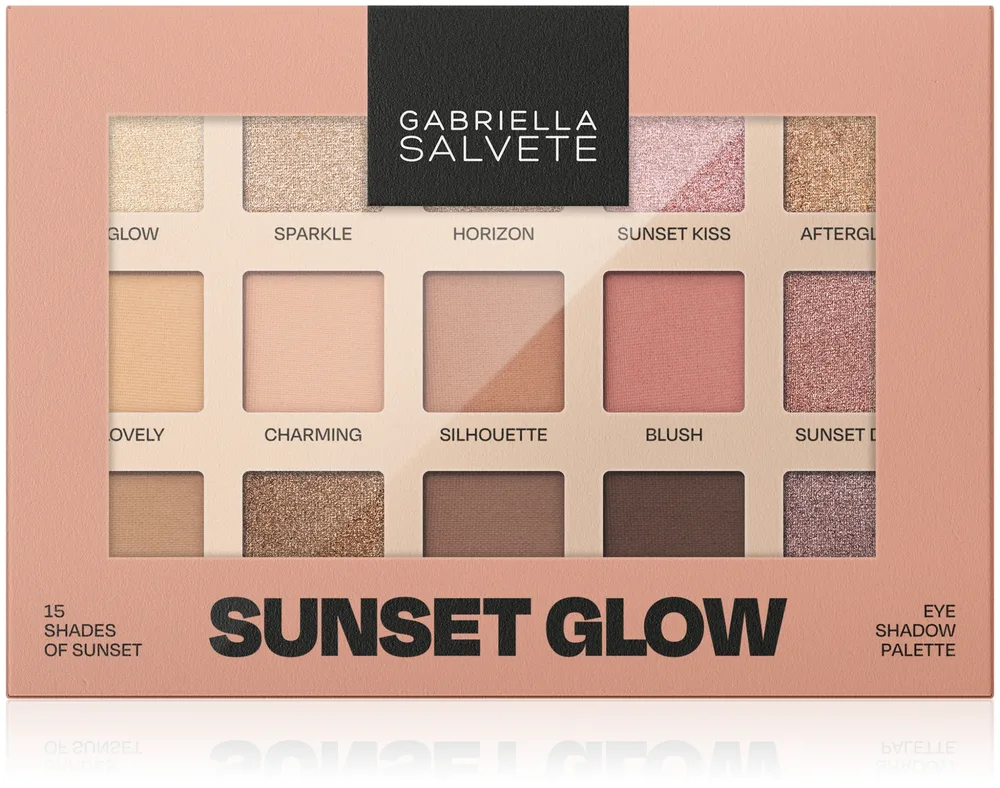 Палетка теней для век Gabriella Salvete Sunset Glow 15 оттенков