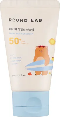 Round Lab Baby Mild Sunscreen SPF 50+ PA++++ детский солнцезащитный крем для лица и тела 60 мл
