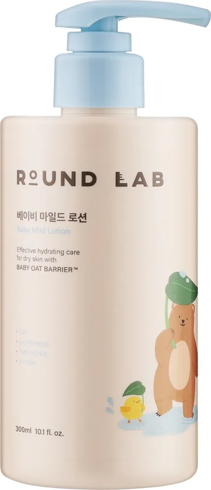 Round Lab Baby Mild лосьон для тела детский мягкий, с церамидами, пантенолом и овсом 300 мл