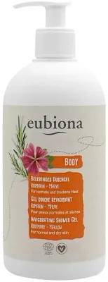 Бодрящий гель для душа Eubiona Rosemary & Mallow с розмарином и мальвой, 200 мл
