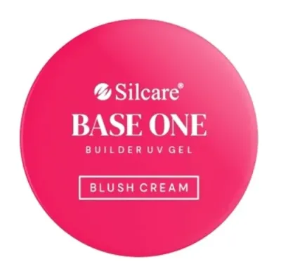 Строительный гель для ногтей Silcare Base One Builder UV Gel Blush Cream, абрикосовый оттенок