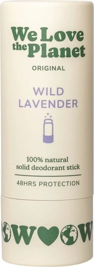 Натуральный твёрдый дезодорант-стик We Love The Planet Wild Lavender