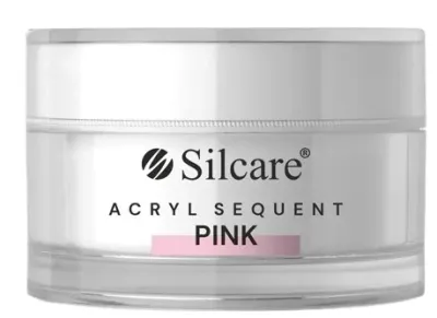 Акрил для ногтей Silcare Acrylic Sequent TPO Free HEMA Free Pink, розовый, для моделирования, 30 г