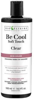 Краска для волос кислотная Bioelixire Expert Be Cool Soft Touch Clear, прозрачный оттенок, 500 мл